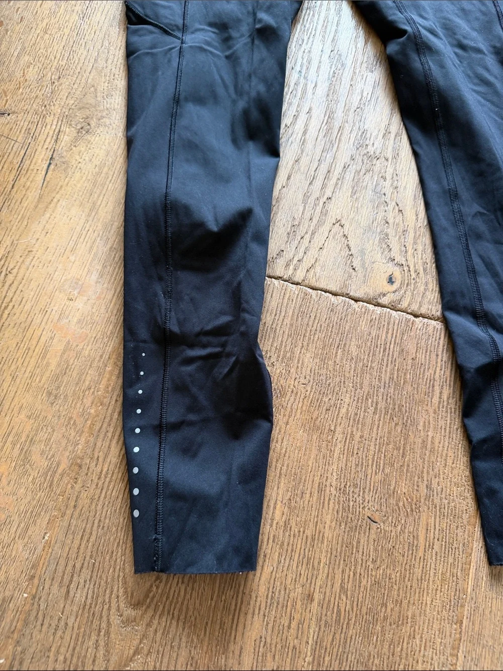 lululemon athletica fast and free Black High-Rise Leggings with reflective leg 6